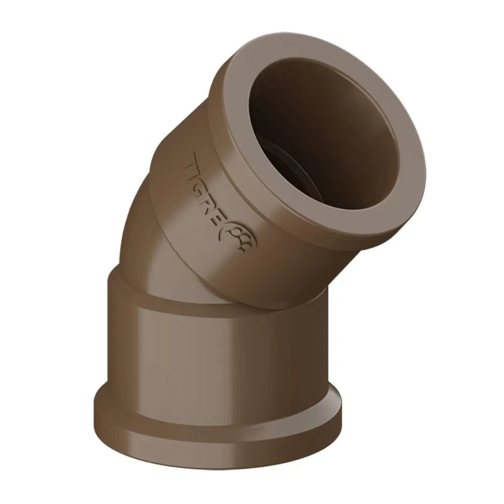 Joelho 45° PVC Marrom